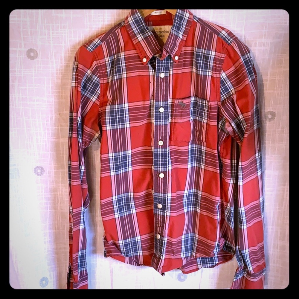 Men’s Small Abercrombie Long Sleeve Button Up